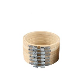 Listing 14 of 16 for 10PCS Bamboo Embroidery Hoops Ring Sewing Frame Cross Stitch Craft Wedding Xmas