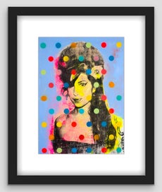 Listing 16 of 20 for Inked Einstein | Pop Art Portrait Painting | Framed Print 1/20