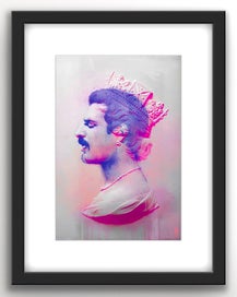 Listing 5 of 20 for Queen’s Freddie Mercury | Pop Art Portrait Painting Gallery | Framed Print 1/20