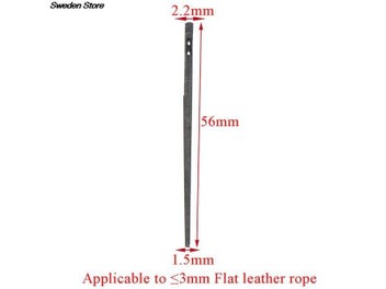 Listing 6 of 9 for New DIY Leather Stitch Craft Tool Leather Knitting Needle Double Hole Leather
