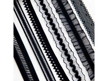 Listing 3 of 10 for 12/15/16/20mm Black Lace Elastic Band Waistband Sewing Accessories