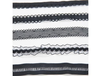 Listing 4 of 10 for 12/15/16/20mm Black Lace Elastic Band Waistband Sewing Accessories