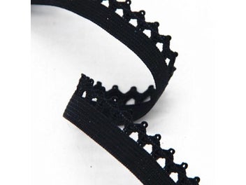 Listing 8 of 10 for 12/15/16/20mm Black Lace Elastic Band Waistband Sewing Accessories