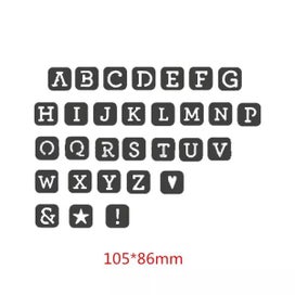 Listing 6 of 8 for Small Square Letters Metal Cutting Dies For DIY Scrapbooking Album Paper Cards