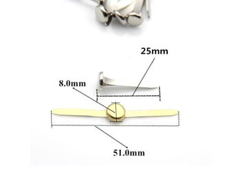 Listing 6 of 8 for 50Pcs 8X25mm Gold Metal Round Brads Scrapbooking Embellishment Fastener Brad