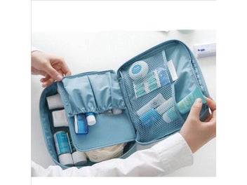 Listing 6 of 10 for Girl Makeup Bag Cosmetic Bag Travel Kit Storage Case