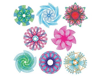 Listing 8 of 10 for 22pcs Spirograph Drawing Toys Set Interlocking Gears Wheels Drawing Accessories