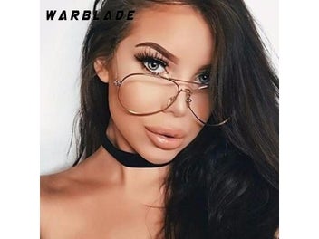 Listing 4 of 9 for WarBLade Band Glasses Alloy Gold Frame Glasses Classic Optics Eyeglasses