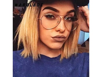 Listing 5 of 9 for WarBLade Band Glasses Alloy Gold Frame Glasses Classic Optics Eyeglasses