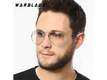 Listing 7 of 9 for WarBLade Band Glasses Alloy Gold Frame Glasses Classic Optics Eyeglasses