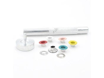 Listing 6 of 10 for (120 Sets Eyelets And Tools )Paint Color Rivets Buttonholes 5 MM Multicolor