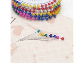 Listing 6 of 9 for 120Pcs/3Roll Colorfu Pearl Light Locating Pins Patchwork Sewing Positioning