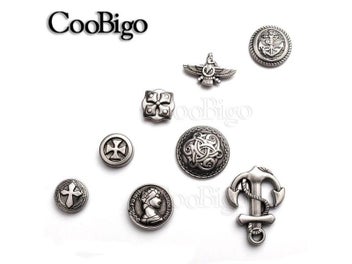 Listing 3 of 10 for 10sets Pewter Punk Studs Rivet Spikes For DIY Leather Craft Parts