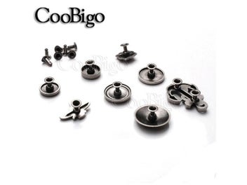 Listing 6 of 10 for 10sets Pewter Punk Studs Rivet Spikes For DIY Leather Craft Parts