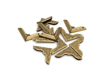 Listing 7 of 10 for 12PCS Bronze/Silver/Bronze Option Book Scrapbooking Albums Menus Folders Corner