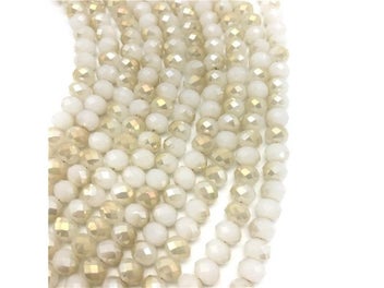 Listing 4 of 9 for 3x4mm 4x6mm 6x8mm Crystal Rondel Beads For Jewelry Making