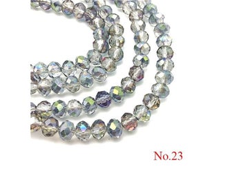 Listing 5 of 9 for 3x4mm 4x6mm 6x8mm Crystal Rondel Beads For Jewelry Making