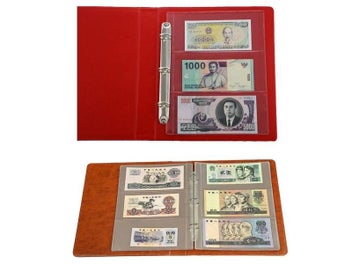 Listing 6 of 8 for 10Pcs Money Banknote Album Page 3-slot Loose Leaf Sheet Protection New Arrive