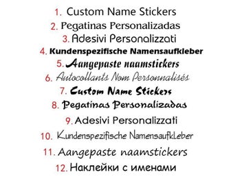 Listing 13 of 15 for Rainbow Color Custom Name Stickers Girls Multicolor Waterproof Labels Set