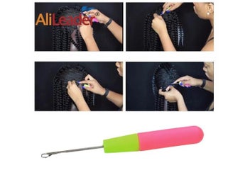 Listing 7 of 9 for Factory Selling 1 Piece 15Cm Pink Lemon Color Plastic Knitting Crochet Hook