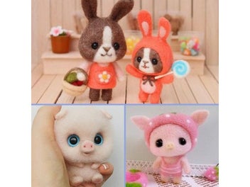 Listing 3 of 9 for Niewykonczone Filcowe Zabawki Edukacyjne DIY sliczne Zwierze Królik Zabawka