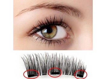 Listing 3 of 10 for Magnetic Natural 3 Magnets Set Long Wearing No Glue Long Lasting Eyelashes