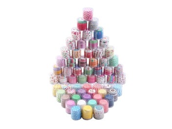 Listing 3 of 10 for 100PCS Muffins Paper Cupcake Wrappers Baking Cups Cases Muffin Boxes Cake Cup