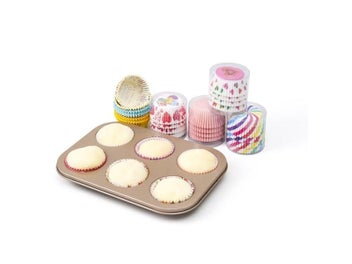 Listing 4 of 10 for 100PCS Muffins Paper Cupcake Wrappers Baking Cups Cases Muffin Boxes Cake Cup
