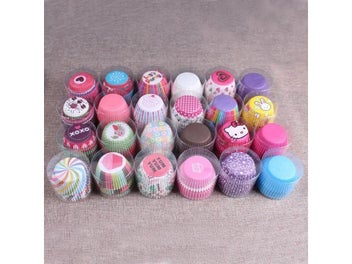 Listing 8 of 10 for 100PCS Muffins Paper Cupcake Wrappers Baking Cups Cases Muffin Boxes Cake Cup