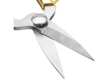 Listing 5 of 10 for 4 Size Stainless Steel Gold Sewing Scissors Short Cutter Durable High Steel