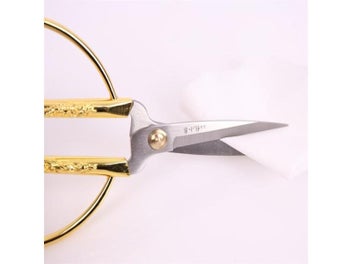 Listing 7 of 10 for 4 Size Stainless Steel Gold Sewing Scissors Short Cutter Durable High Steel