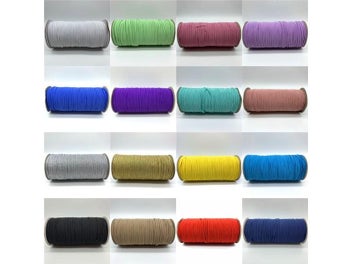 Listing 4 of 10 for 5yards/lot 3mm Colourful High Elastic Fiat Rubber Band Waist Band