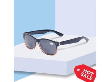 Listing 3 of 9 for Henotin Reading Glasses Spring Hinge Gray Lenses Bifocal Outdoor Fishing