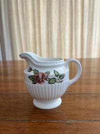 Listing 3 of 7 for VINTAGE WEDGWOOD MOSS ROSE T.432 TEA SET TEA SERVICE SUGAR, CREAM, MILK