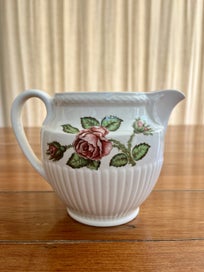 Listing 4 of 7 for VINTAGE WEDGWOOD MOSS ROSE T.432 TEA SET TEA SERVICE SUGAR, CREAM, MILK