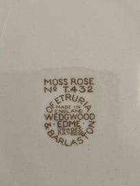 Listing 7 of 7 for VINTAGE WEDGWOOD MOSS ROSE T.432 TEA SET TEA SERVICE SUGAR, CREAM, MILK