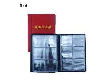 Listing 5 of 10 for 60 Piece/Coin Collection Album For Coins 40mm With Anti-slip Cover 6 Grids/page