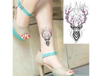 Listing 6 of 9 for Waterproof Temporary Tattoo Animal Stickers For Kids Women