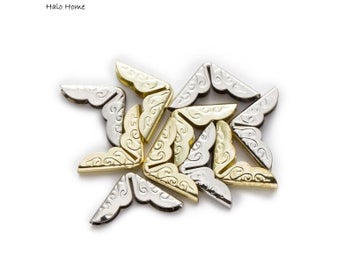 Listing 5 of 10 for 100 Piece 2 Colors Carved Scrapbooking Albums With Metal Corner Protectors