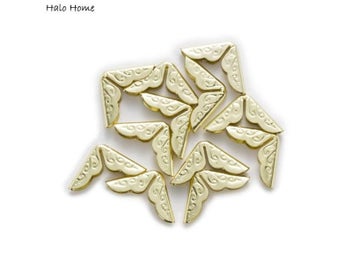 Listing 8 of 10 for 100 Piece 2 Colors Carved Scrapbooking Albums With Metal Corner Protectors