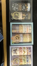 Listing 2 of 7 for 10Pcs Gold Foil Washi Tape Set - Decorative Scrapbooking & Journal Tape