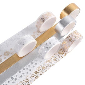 Listing 2 of 6 for 6Pcs Vintage Washi Tape Set with Gold Foil Decorative Crafting Tape