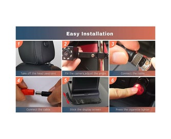 Listing 4 of 5 for Facing Baby Monitor 360 Adjustable Baby Rear Display Camera with Night Visi