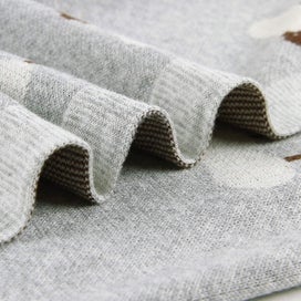 Listing 5 of 5 for Cotton Baby Blanket Knitted Double Layer 80 X 100cm For Newborn Baby (1pcs, Grey