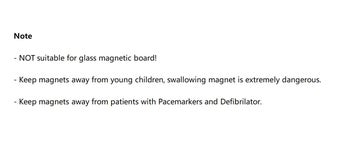 Listing 4 of 13 for 12pcs Strong Fridge Magnets Neodymium Magnetic Crafts Whiteboard Push Pins