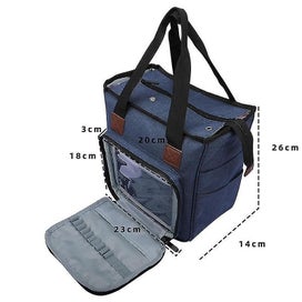 Listing 2 of 3 for Knitting Bag Portable Oxford Large Capacity Multi Function Yarn Tote Wool Croche