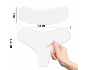 Listing 2 of 10 for 2Pcs Anti Wrinkle ChestNeck Pad Silicone Removal Patch Skin Care Reusabl