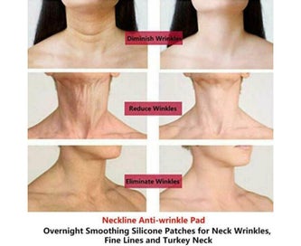 Listing 9 of 10 for 2Pcs Anti Wrinkle ChestNeck Pad Silicone Removal Patch Skin Care Reusabl