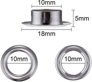 Listing 2 of 4 for Eyelet Kit For Tarpaulin 12mm Grommets Metal Eyelets Kit