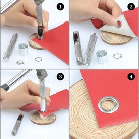 Listing 3 of 4 for Eyelet Kit For Tarpaulin 12mm Grommets Metal Eyelets Kit